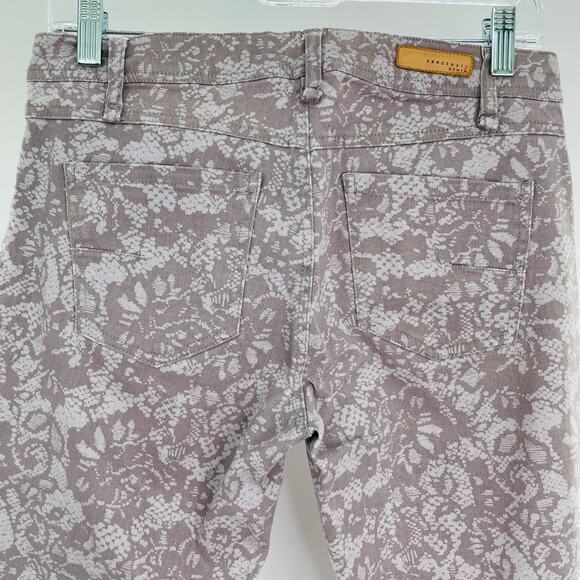 Sanctuary Denim XP453G24 Gray Floral Lace Skinny Casual Stretch Jeans 28 - Picture 7 of 11